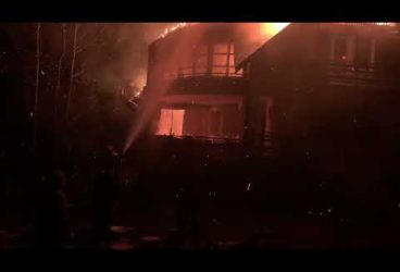 Vilă din Cheia, mistuită în incendiu