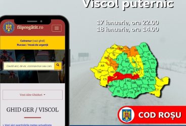 Cod Roșu de vreme rea în nordul județului Prahova