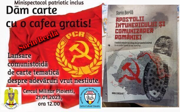 Invitație la o lansare de carte cu o cafea ”de nechezol”: “Apostolii întunericului și comunizarea României”