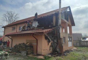 Imagini de la incendiul din satul Goga!