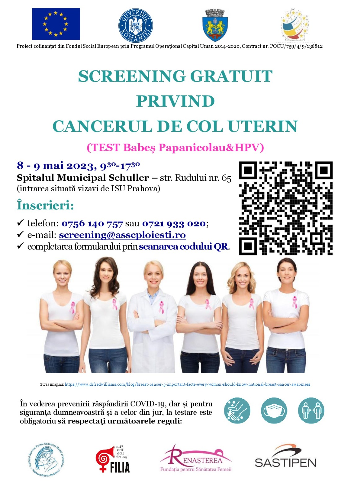 La Ploiești continuă testarea gratuită Babeș-Papanicolau și HPV