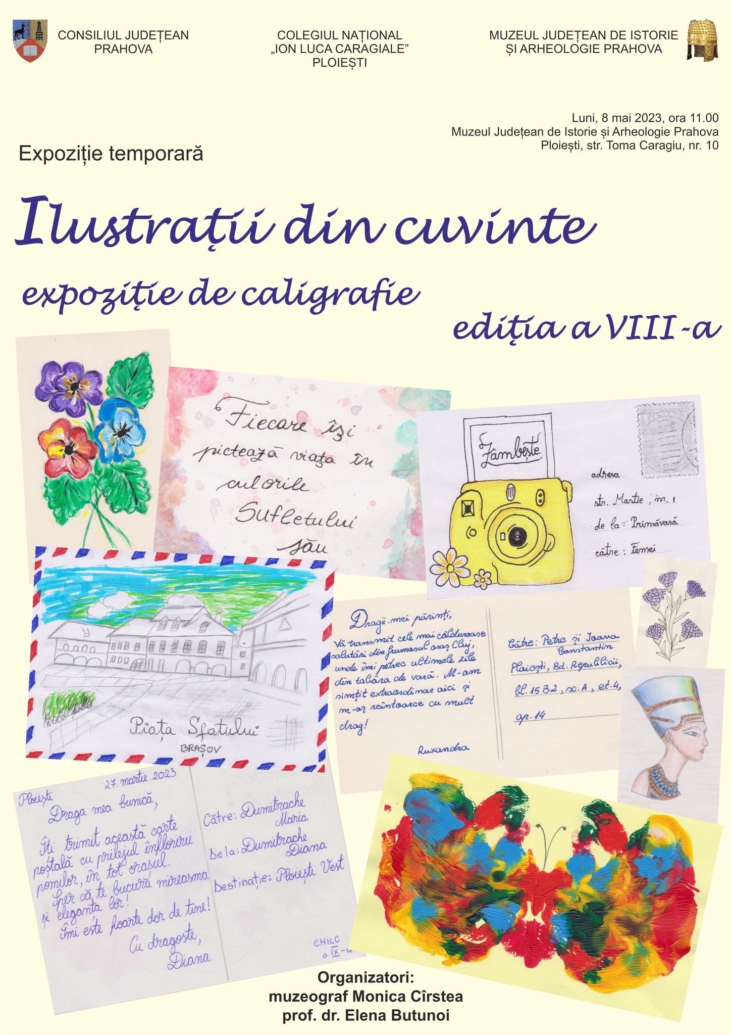 Expoziţia „Ilustrații din cuvinte – expoziție de caligrafie”, la Muzeul Județean de Istorie și Arheologie