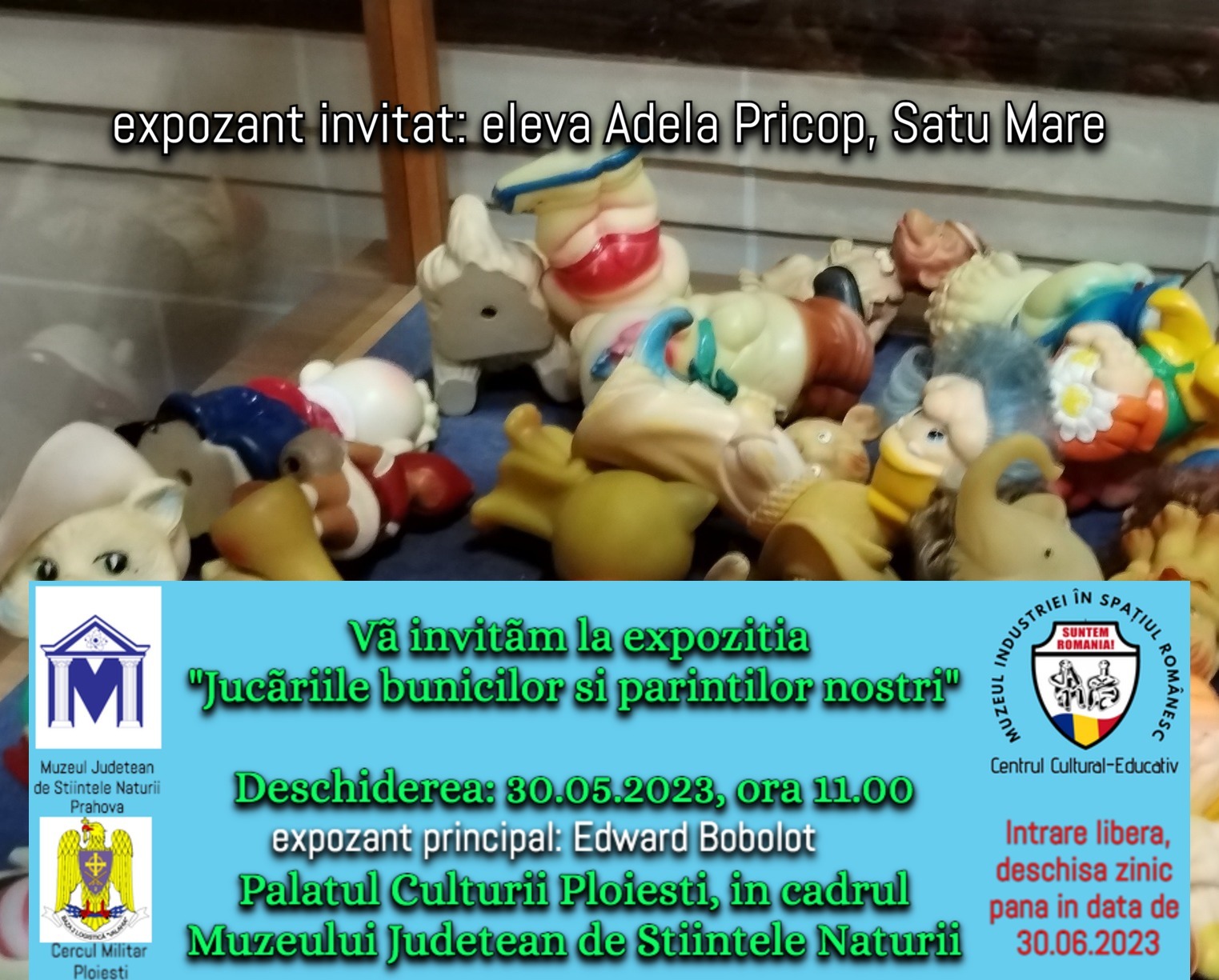 Jucăriiiiiiiiiiii! Muzeul Județean de Științele Naturii și “Suntem România!” vă așteaptă să vă bucure sufletul cu amintirea copilăriei