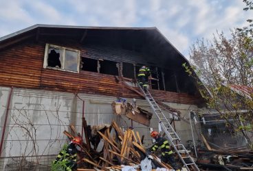 Incendiu la o casă din Cornu