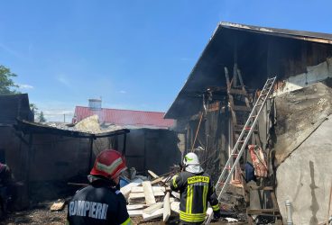 Pompierii prahoveni au stins un incendiu într-un județ vecin