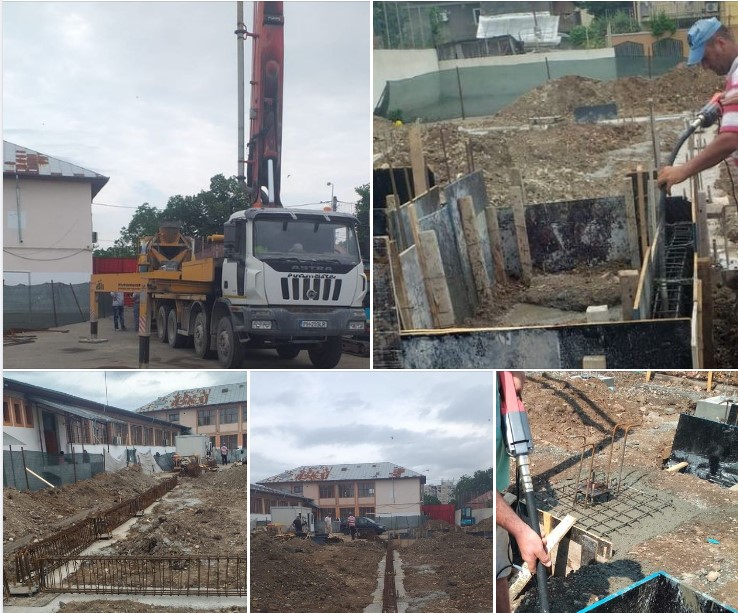 Se lucrează la Sala de sport de la Şcoala “Nicolae Titulescu” din Ploieşti Se lucrează la Sala de sport de la Şcoala “Nicolae Titulescu” din Ploieşti