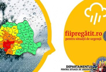 Alertă meteo: Nordul judeţului Prahova, sub COD PORTOCALIU de ploi torențiale și izolat căderi de grindină