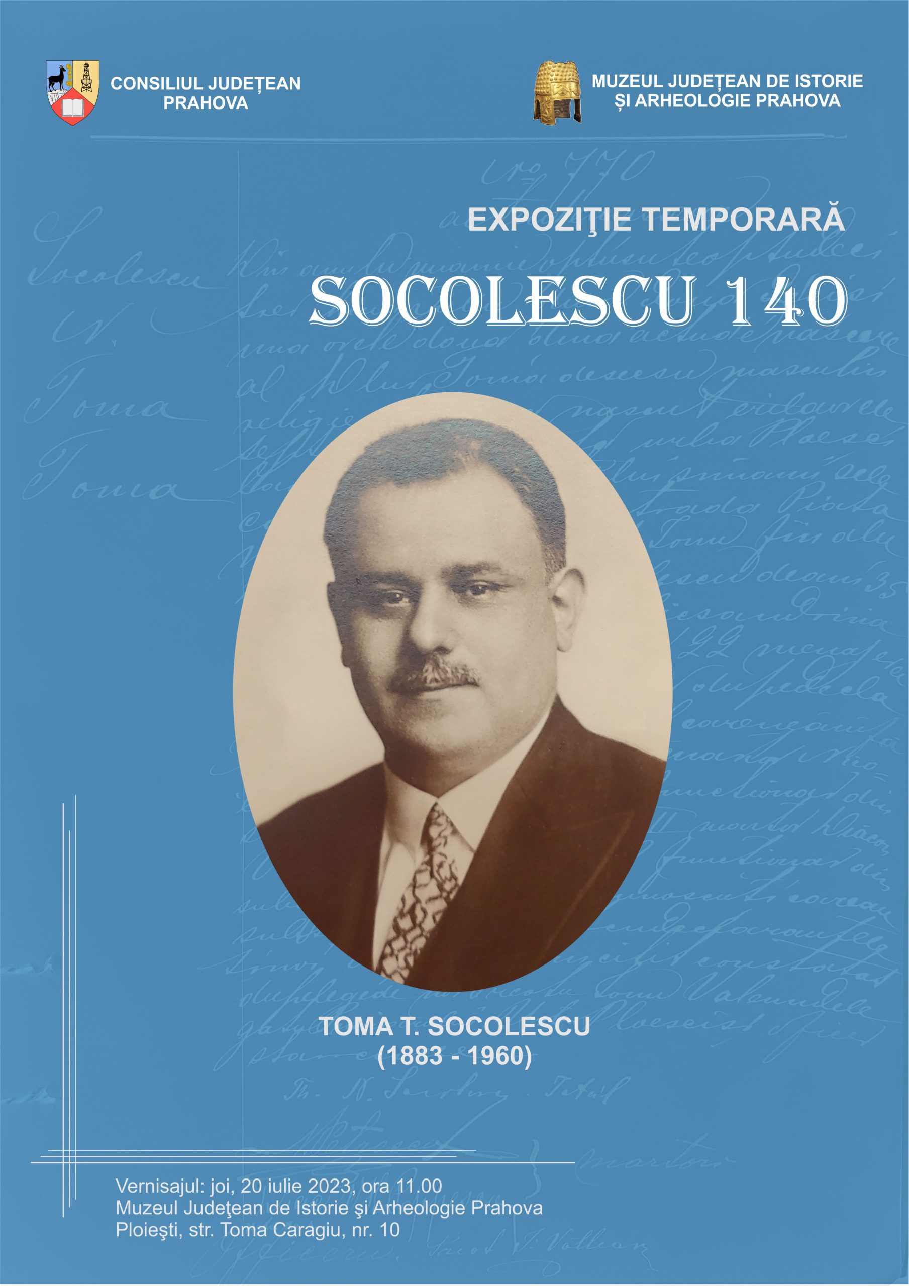 Joi, 20 iulie, vernisajul expoziţiei temporare “SOCOLESCU 140”, la Ploieşti