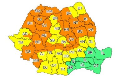 Judeţul Prahova, sub avertizări meteo de vreme rea