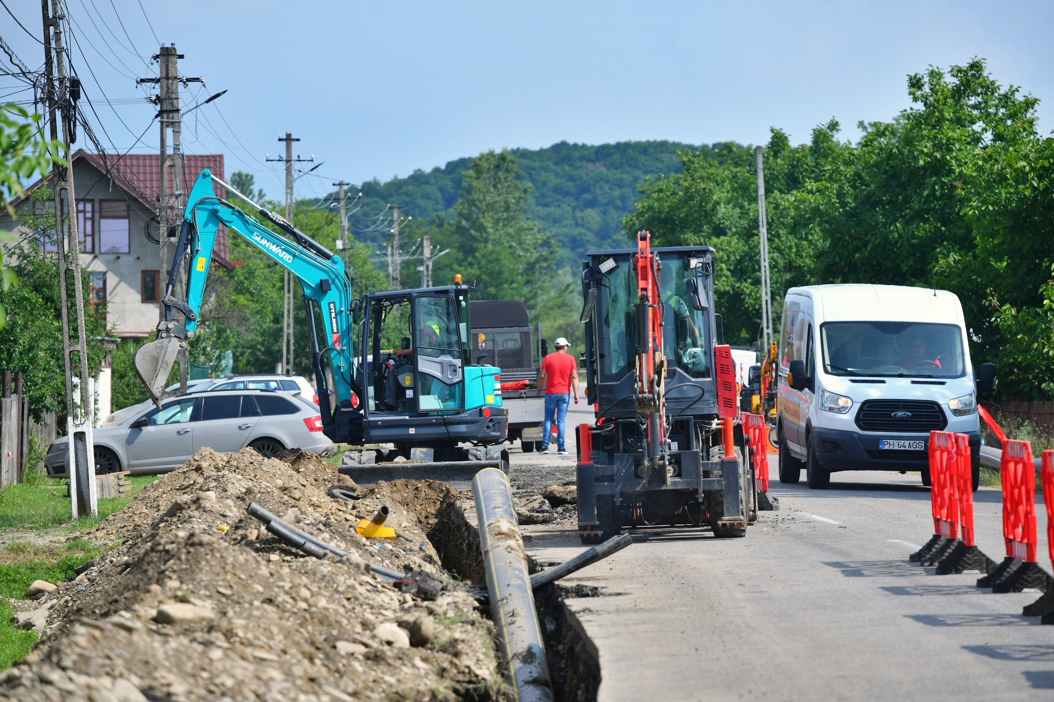 Stadiul lucrărilor la reţeaua de gaze de pe Valea Slănicului Stadiul lucrărilor la reţeaua de gaze de pe Valea Slănicului
