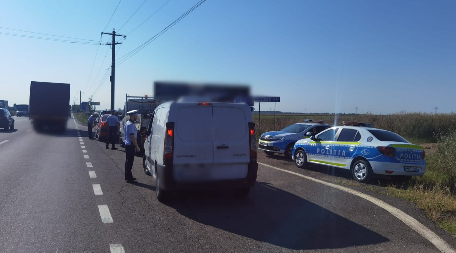 Filtre ale poliţiei pe DN1