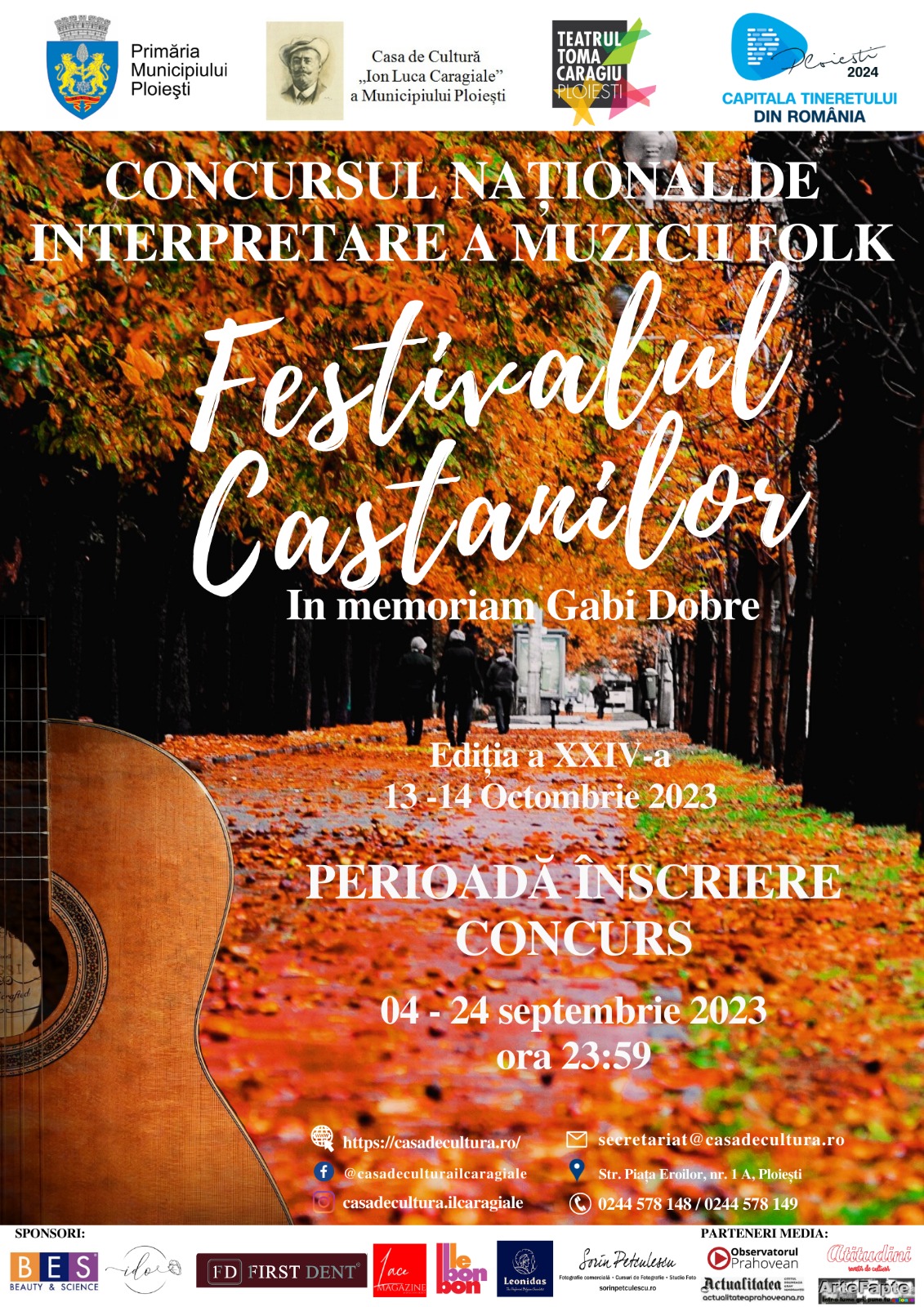 Festivalul Castanilor 2023, 13-14 octombrie, la Ploieşti