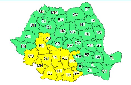 Nordul judeţului Prahova, sub avertizare de ploi torenţiale, descărcări electrice şi grindină, , până duminică la prânz Nordul judeţului Prahova, sub avertizare de ploi torenţiale, descărcări electrice şi grindină, , până duminică la prânz