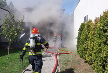 Incendiu pe strada Nicolae Titulescu din Ploieşti