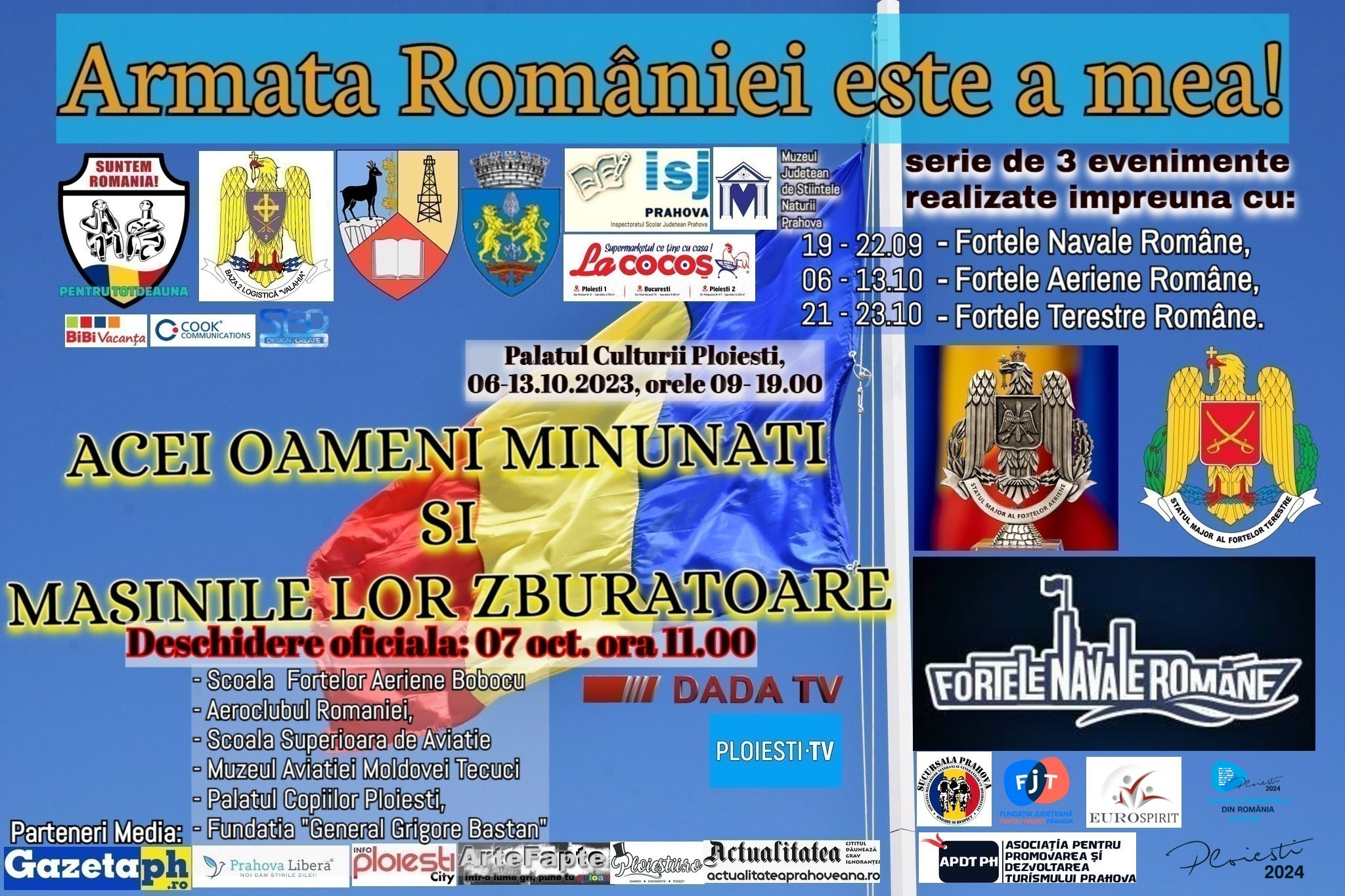 “Acei oameni minunaţi şi maşinile lor zburătoare”. Eveniment de marcă la Ploieşti