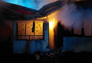 Incendiu puternic în comuna Salcia