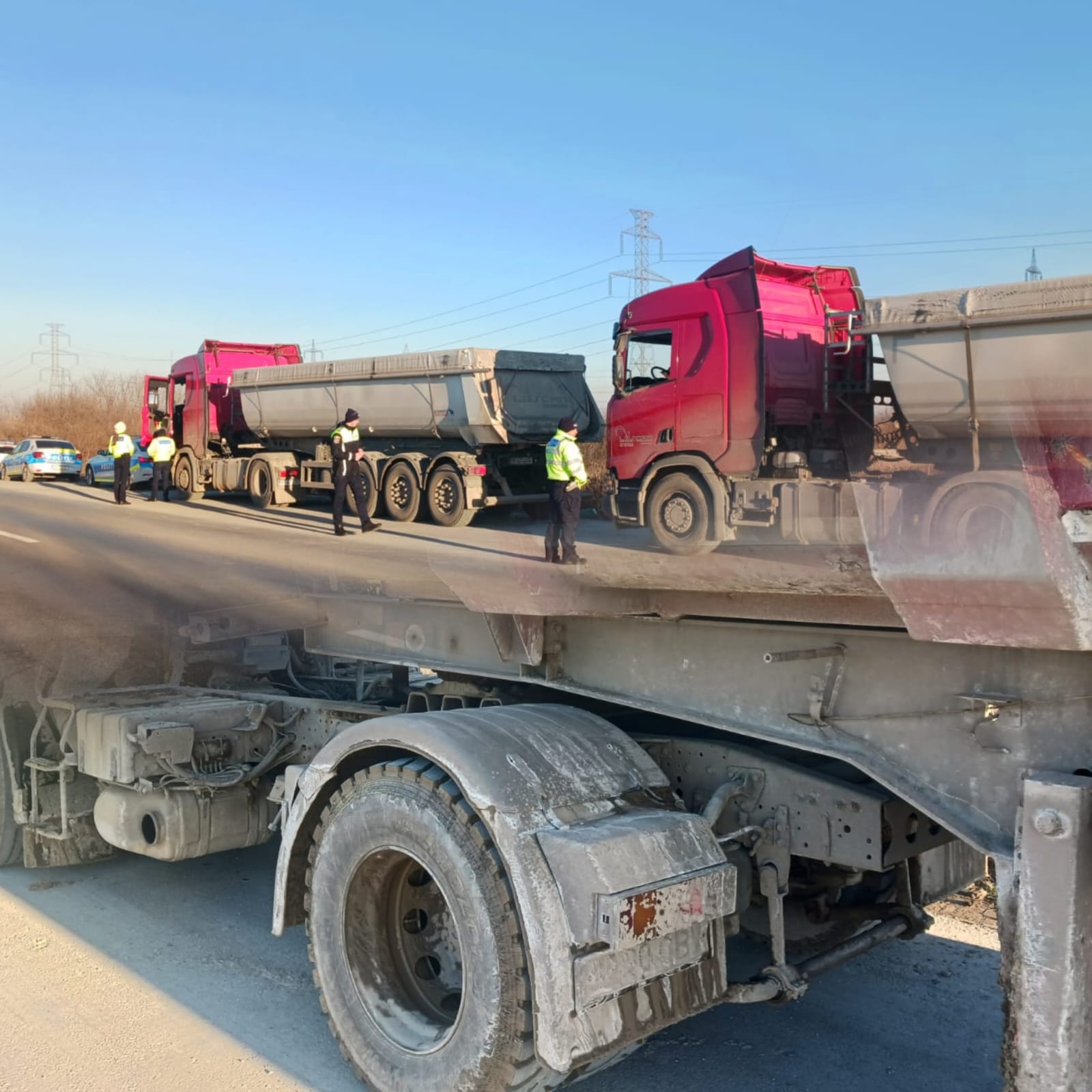 Acțiune rutieră în desfășurare pe DN1A Acțiune rutieră în desfășurare pe DN1A