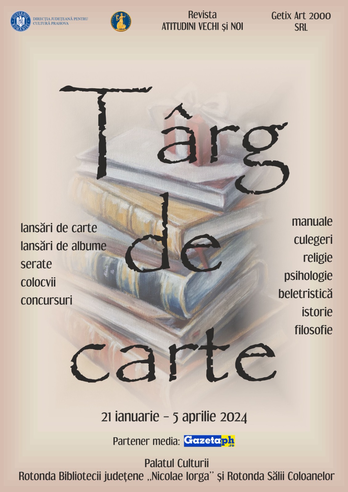 Veşti bune pentru iubitorii de cultură din Ploieşti