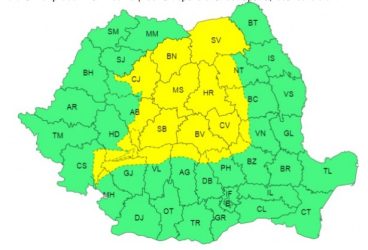ANM: Nordul judeţului Prahova, sub avertizare meteo de vreme rea