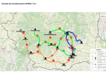 Rutele ocolitoare pentru Valea Oltului (DN7) pe durata închiderii drumului