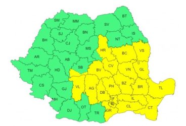 Cod galben de ploi torenţiale în Prahova