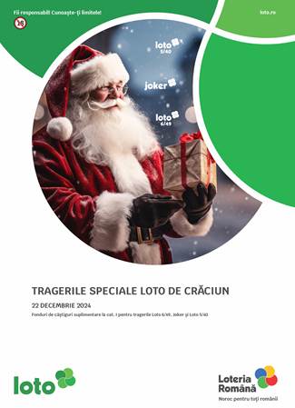 Tragerile speciale Loto de Crăciun, duminică, 22 decembrie
