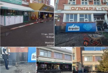 A început demolarea teraselor din jurul Halelor Centrale