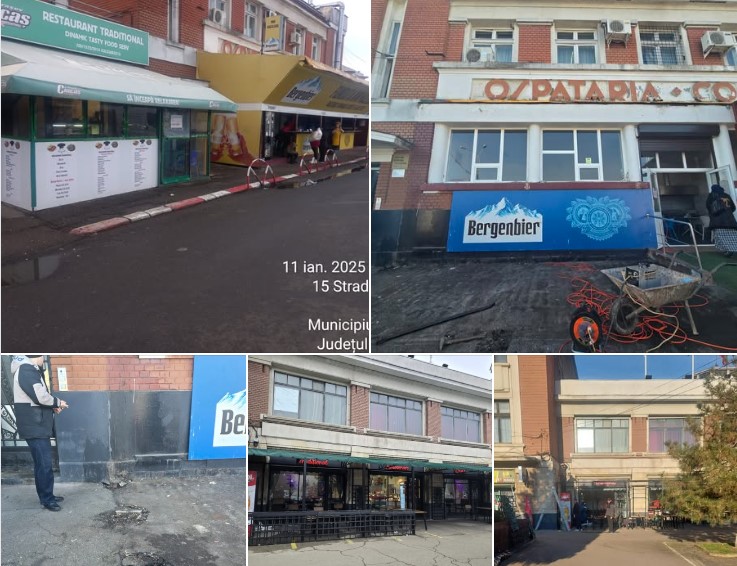 A început demolarea teraselor din jurul Halelor Centrale