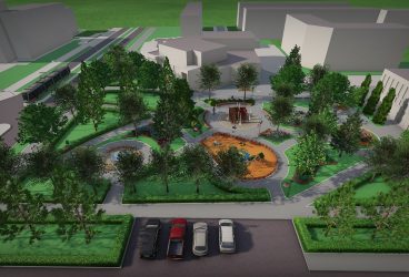 Parcul din faţa Pieţei Aurora Vest şi intersecţia Cioceanu se modernizează