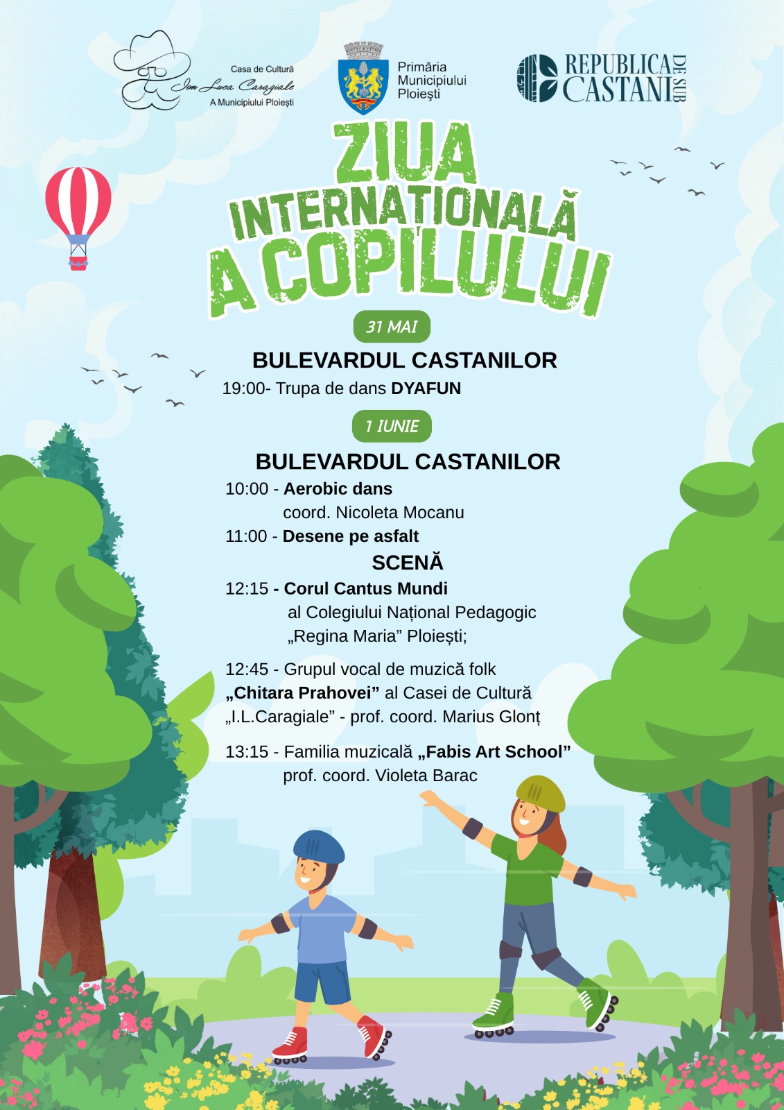 Evenimente pentru copii, în weekendul 31 mai – 1 iunie 2025, în Ploieşti