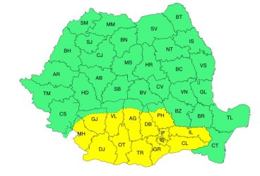 Cod galben de temperaturi deosebit de ridicate în Prahova
