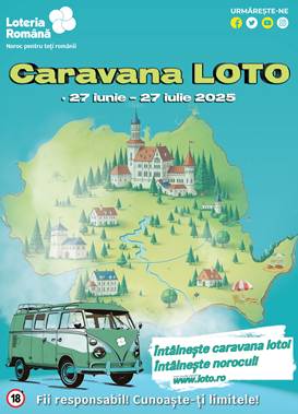 Caravana Loto călătoreşte prin ţară, în perioada 27 iunie – 27 iulie