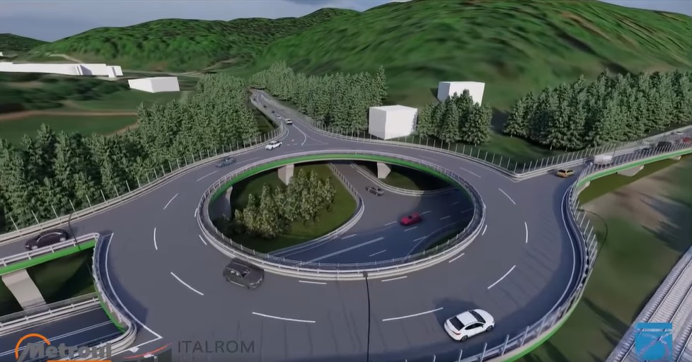 Giratoriu supendat pe DN1, la Predeal – Cum va arăta