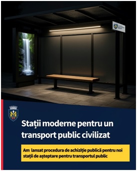Staţii noi de aşteptare pentru reţeaua de transport public din Ploieşti