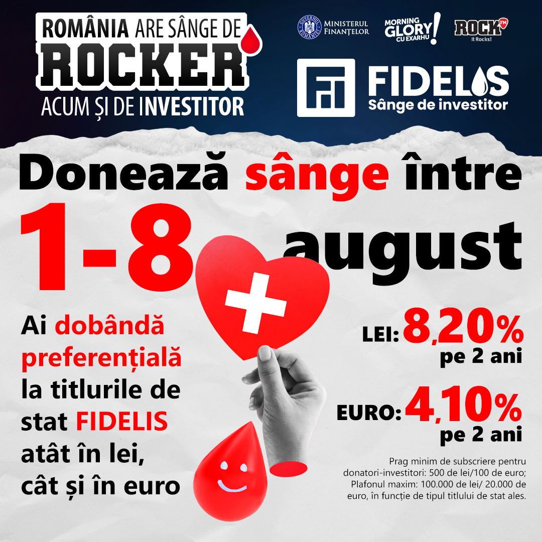 O premieră importantă la FIDELIS: Titluri de stat pe 10 ani denominate în Euro O premieră importantă la FIDELIS: Titluri de stat pe 10 ani denominate în Euro