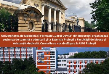 UMF “Carol Davila”, admitere la Extensia Ploiești a Facultății de Moașe și Asistență Medicală