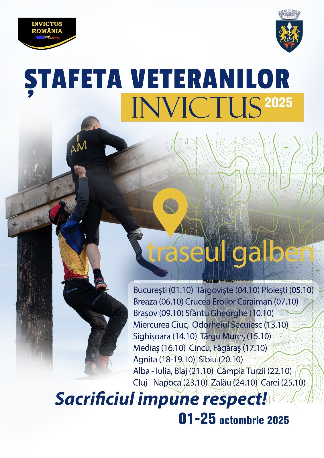 Ștafeta Veteranilor Invictus 2025 ajunge la Ploiești