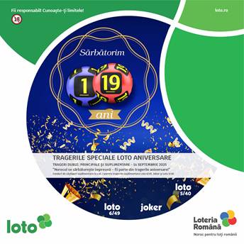 Trageri speciale Loto, duminică 14 septembrie
