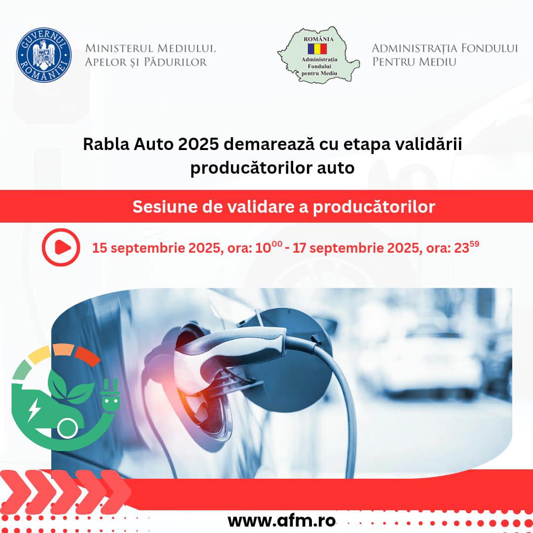 Rabla Auto 2025 demarează cu etapa validării producătorilor auto