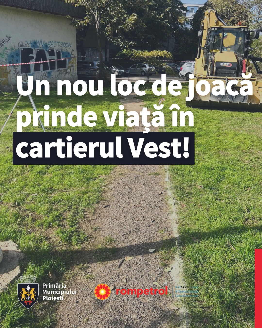 Un noul loc de joacă în cartierul Ploieşti Vest Un noul loc de joacă în cartierul Ploieşti Vest
