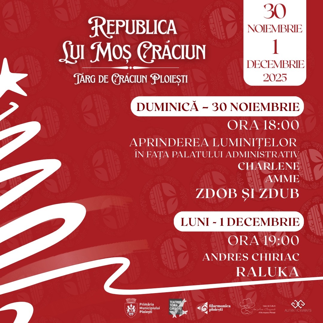 S-a reprogramat deschiderea Târgului de Crăciun de la Ploieşti şi aprinderea iluminatului festiv