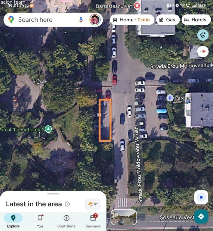 Locuri de parcare indisponibile temporar. Lucrări la parcul din zona Cinema Modern