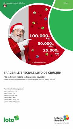 21 decembrie, Tragerile Speciale Loto de Crăciun