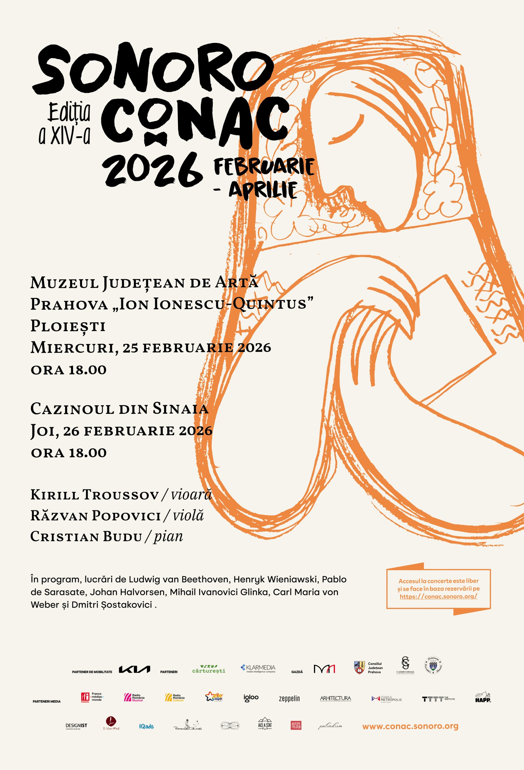 Turneul SoNoRo Conac, ediţia a XIV-a, începe cu concerte la Muzeul Judeţean de Artă Prahova şi la Cazinoul din Sinaia Turneul SoNoRo Conac, ediţia a XIV-a, începe cu concerte la Muzeul Judeţean de Artă Prahova şi la Cazinoul din Sinaia