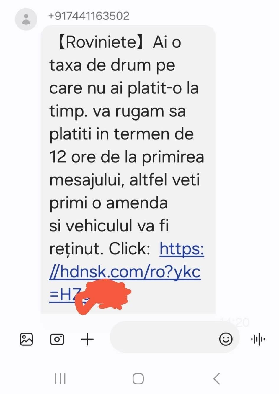 Înşelătorie cu „rovinieta neplătită”. Avertizarea MAI