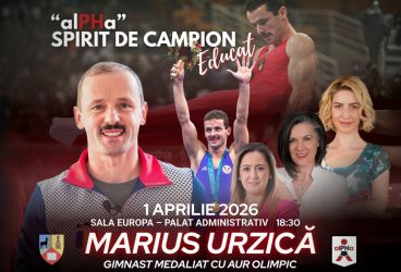 Marius Urzică vine la Ploiești, în cadrul evenimentului „alPHa – Spirit de Campion Educat”