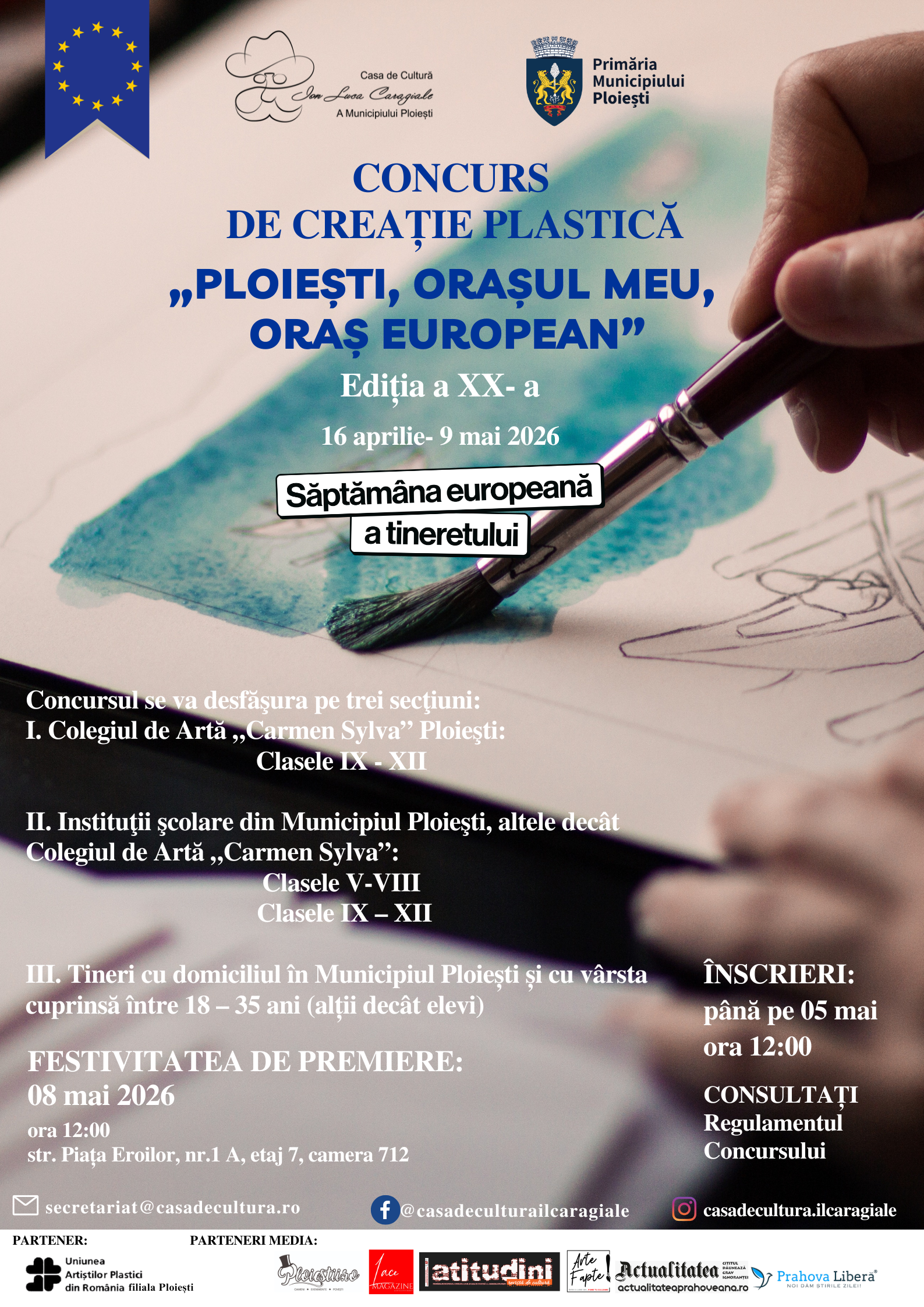 Concurs de artă plastică „Ploiești, orașul meu, oraș european”, ediția XX