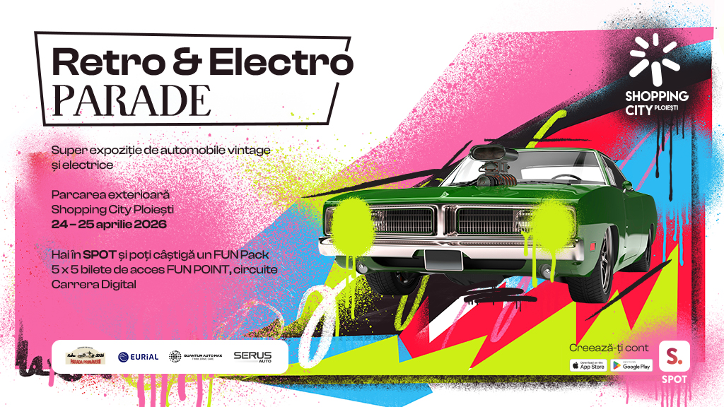 Retro & Electro Parade, la Shopping City Ploiești