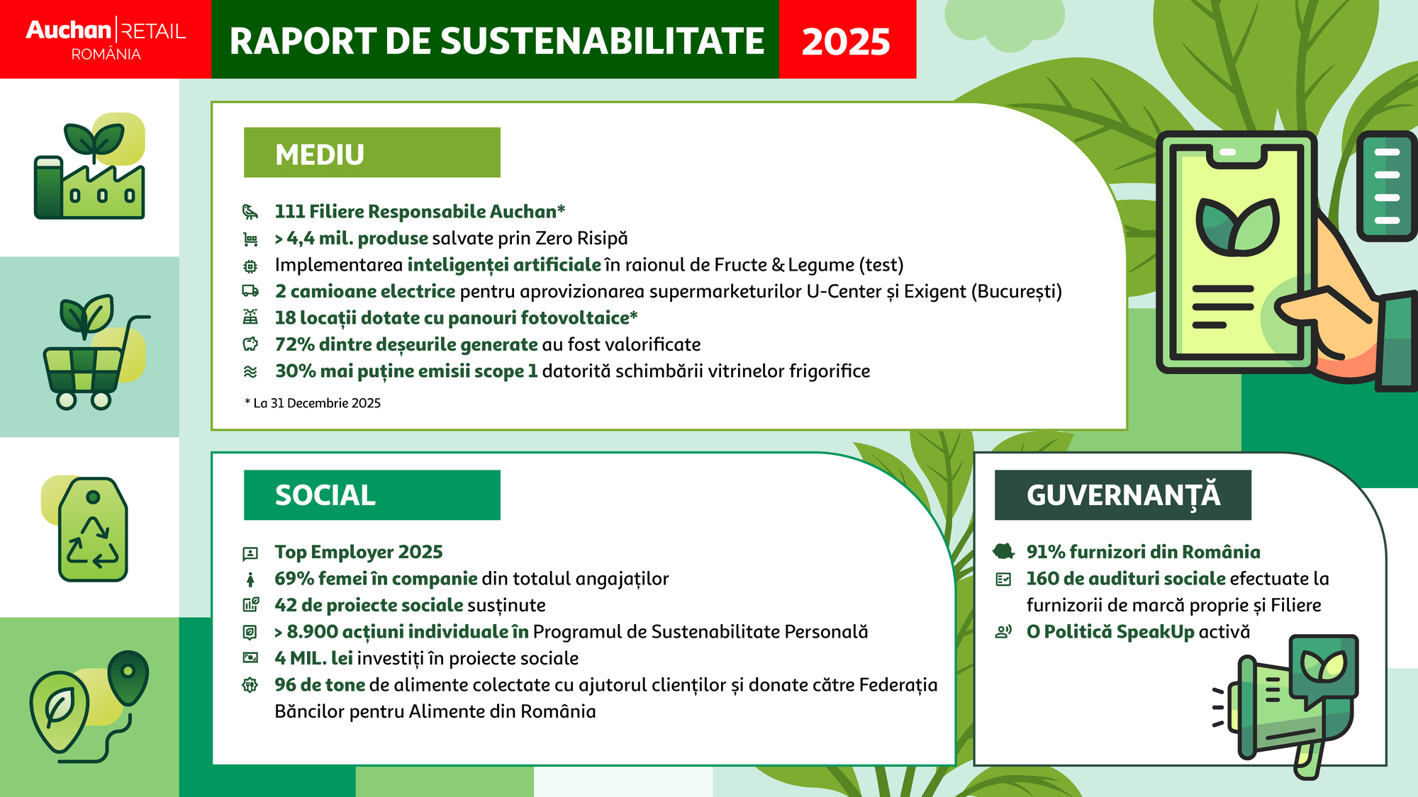 Auchan România publică Raportul de Sustenabilitate 2025