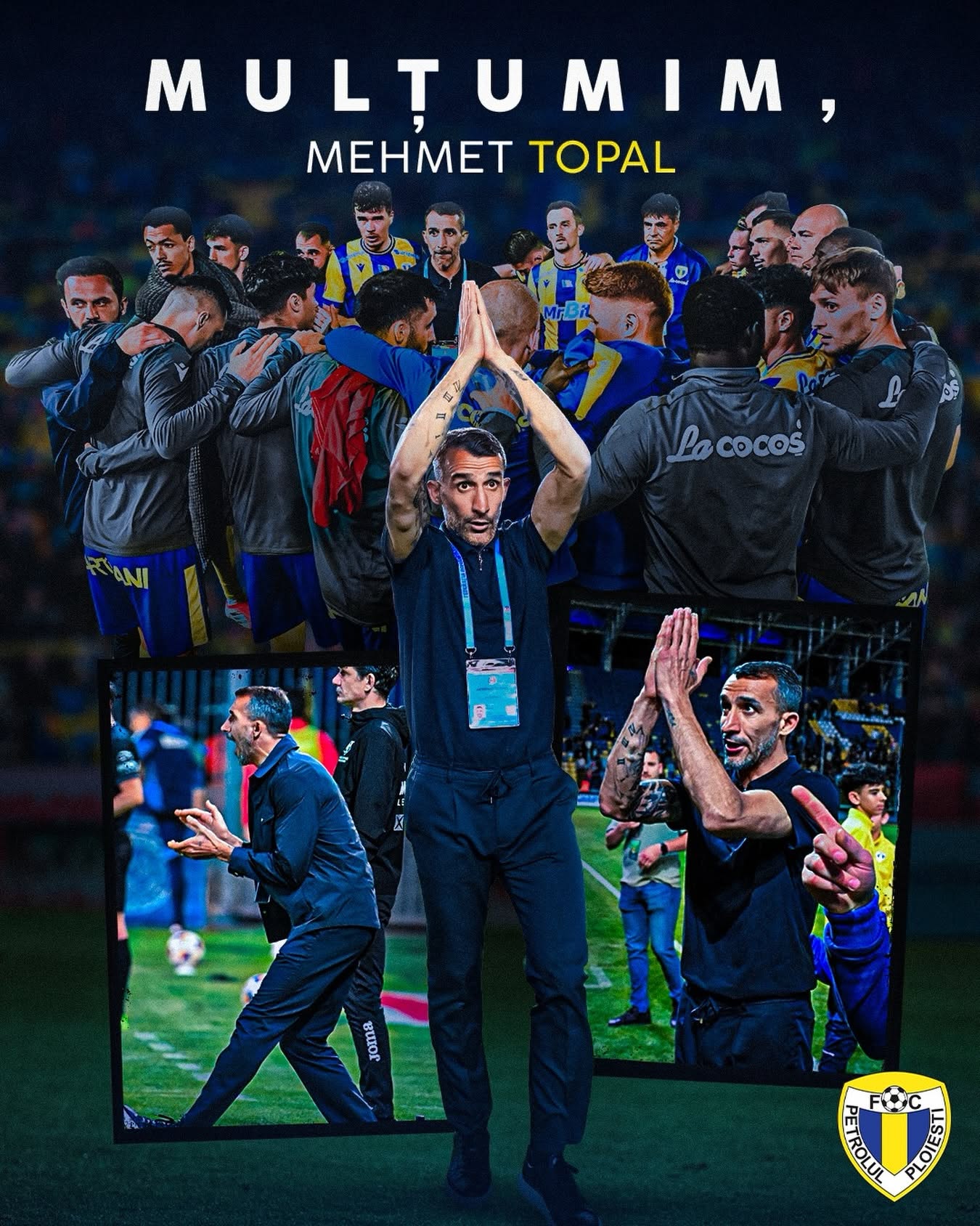 FC Petrolul Ploiești a anunțat încheierea colaborării cu Mehmet Topal